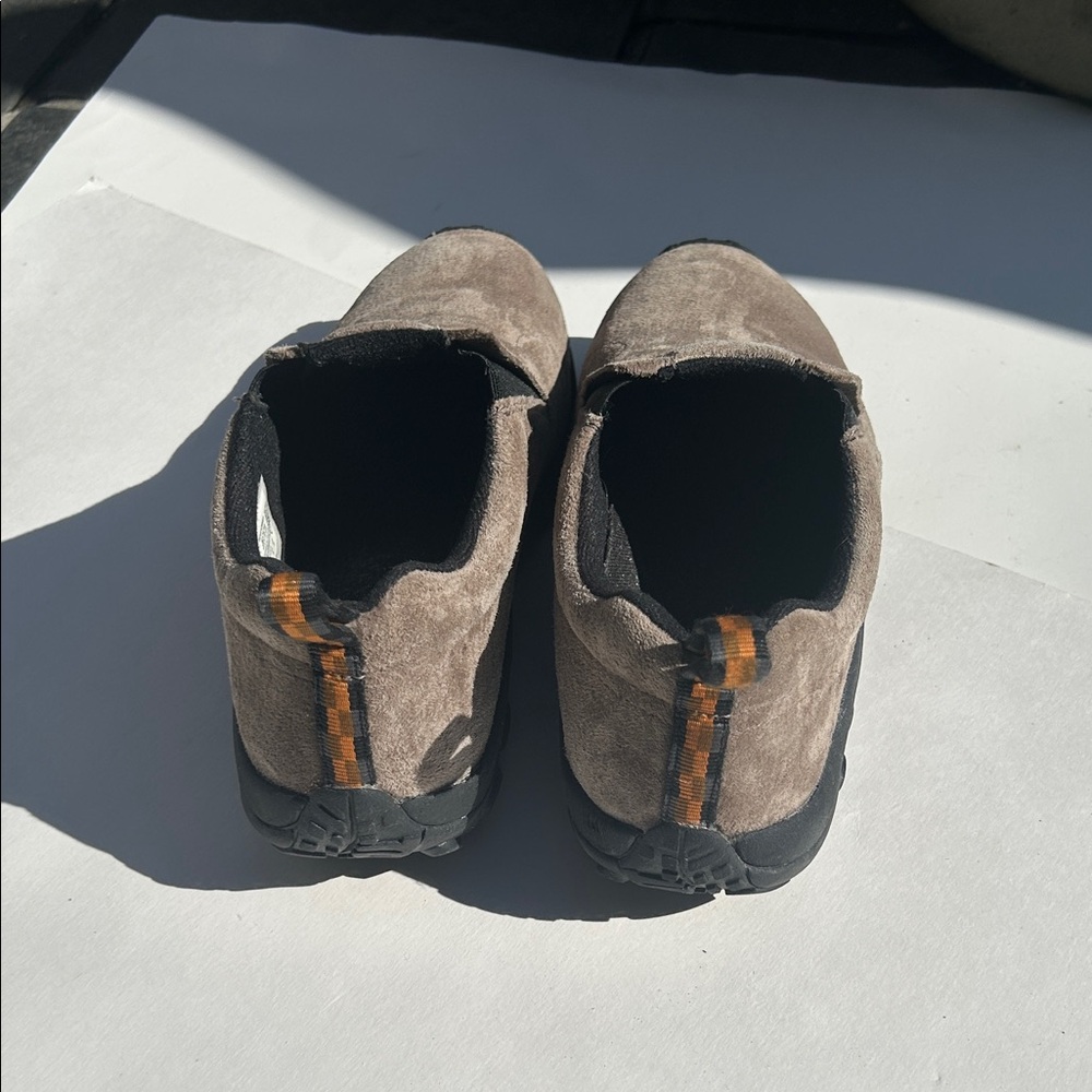 Merrell Taupe Suede Slip-On Loafers - Picture 4 of 6
